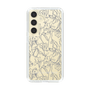 Slim Protection Case［ LAGUNAMOON - FlowerPattern - Clear×Grey ］