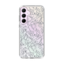 Slim Protection Case［ LAGUNAMOON - FlowerPattern - Clear×Grey ］