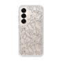 Slim Protection Case［ LAGUNAMOON - FlowerPattern - Clear×Grey ］