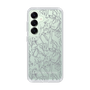 Slim Protection Case［ LAGUNAMOON - FlowerPattern - Clear×Grey ］