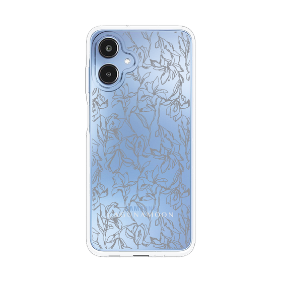 Slim Protection Case［ LAGUNAMOON - FlowerPattern - Clear×Grey ］