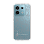 Slim Protection Case［ LAGUNAMOON - FlowerPattern - Clear×Grey ］