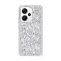 Slim Protection Case［ LAGUNAMOON - FlowerPattern - Clear×Grey ］