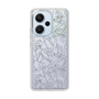 Slim Protection Case［ LAGUNAMOON - FlowerPattern - Clear×Grey ］