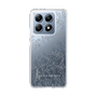 Slim Protection Case［ LAGUNAMOON - FlowerPattern - Clear×Grey ］
