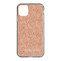 Slim Protection Case［ LAGUNAMOON - FlowerPattern - Orange ］