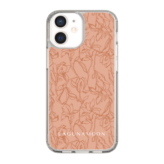 Slim Protection Case［ LAGUNAMOON - FlowerPattern - Orange ］