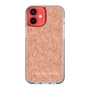 Slim Protection Case［ LAGUNAMOON - FlowerPattern - Orange ］