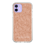 Slim Protection Case［ LAGUNAMOON - FlowerPattern - Orange ］