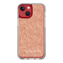 Slim Protection Case［ LAGUNAMOON - FlowerPattern - Orange ］