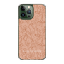 Slim Protection Case［ LAGUNAMOON - FlowerPattern - Orange ］