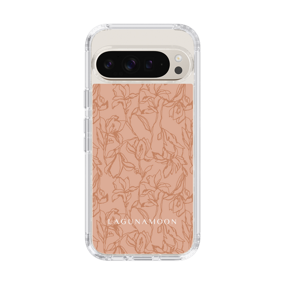 Slim Protection Case［ LAGUNAMOON - FlowerPattern - Orange ］