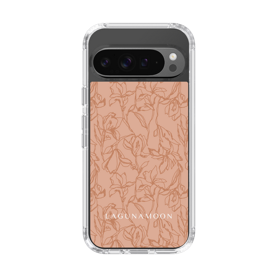 Slim Protection Case［ LAGUNAMOON - FlowerPattern - Orange ］