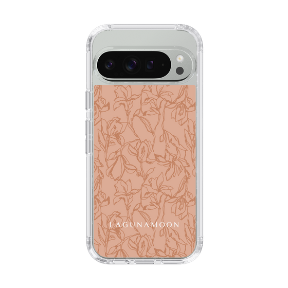 Slim Protection Case［ LAGUNAMOON - FlowerPattern - Orange ］