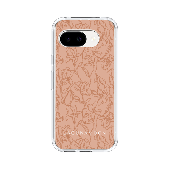 Slim Protection Case［ LAGUNAMOON - FlowerPattern - Orange ］