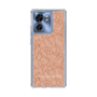 Slim Protection Case［ LAGUNAMOON - FlowerPattern - Orange ］
