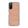 Slim Protection Case［ LAGUNAMOON - FlowerPattern - Orange ］