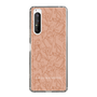 Slim Protection Case［ LAGUNAMOON - FlowerPattern - Orange ］