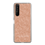 Slim Protection Case［ LAGUNAMOON - FlowerPattern - Orange ］