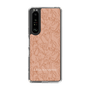Slim Protection Case［ LAGUNAMOON - FlowerPattern - Orange ］