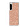 Slim Protection Case［ LAGUNAMOON - FlowerPattern - Orange ］