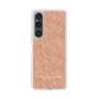 Slim Protection Case［ LAGUNAMOON - FlowerPattern - Orange ］