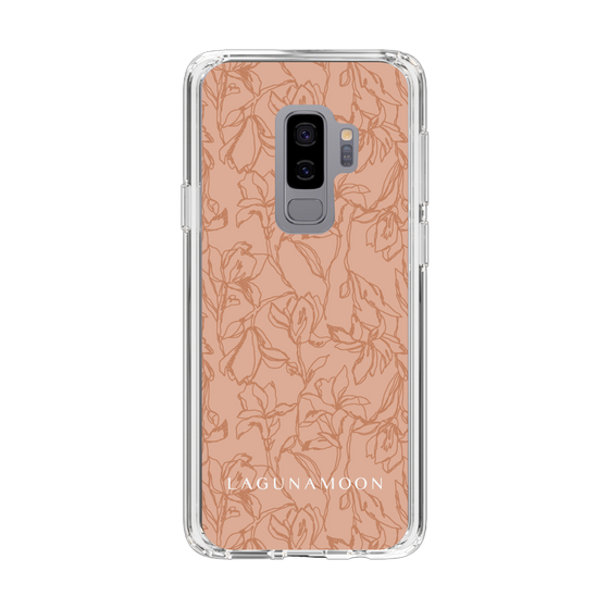Slim Protection Case［ LAGUNAMOON - FlowerPattern - Orange ］