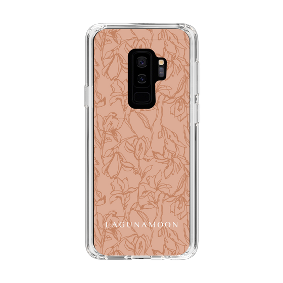 Slim Protection Case［ LAGUNAMOON - FlowerPattern - Orange ］