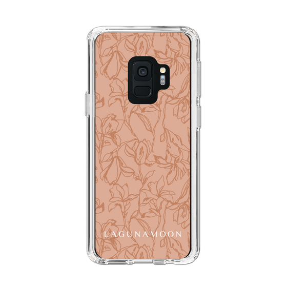 Slim Protection Case［ LAGUNAMOON - FlowerPattern - Orange ］