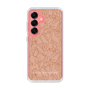 Slim Protection Case［ LAGUNAMOON - FlowerPattern - Orange ］