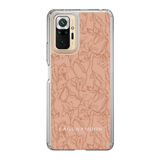 Slim Protection Case［ LAGUNAMOON - FlowerPattern - Orange ］