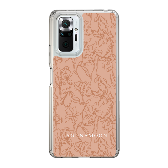 Slim Protection Case［ LAGUNAMOON - FlowerPattern - Orange ］