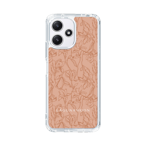 Slim Protection Case［ LAGUNAMOON - FlowerPattern - Orange ］