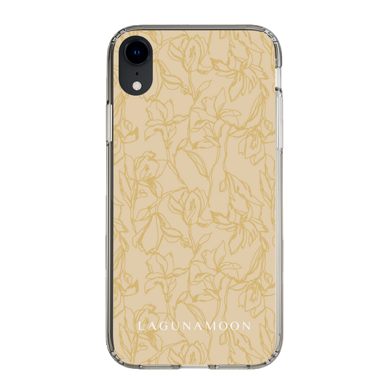 Slim Protection Case［ LAGUNAMOON - FlowerPattern - Yellow ］
