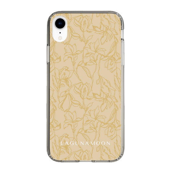 Slim Protection Case［ LAGUNAMOON - FlowerPattern - Yellow ］
