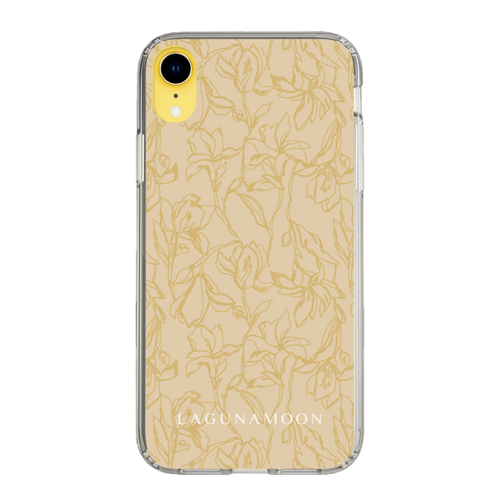 Slim Protection Case［ LAGUNAMOON - FlowerPattern - Yellow ］