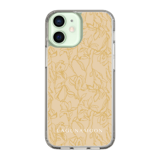 Slim Protection Case［ LAGUNAMOON - FlowerPattern - Yellow ］