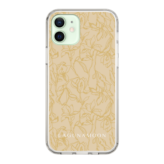 Slim Protection Case［ LAGUNAMOON - FlowerPattern - Yellow ］