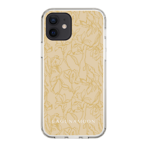 Slim Protection Case［ LAGUNAMOON - FlowerPattern - Yellow ］