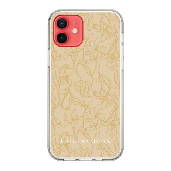 Slim Protection Case［ LAGUNAMOON - FlowerPattern - Yellow ］