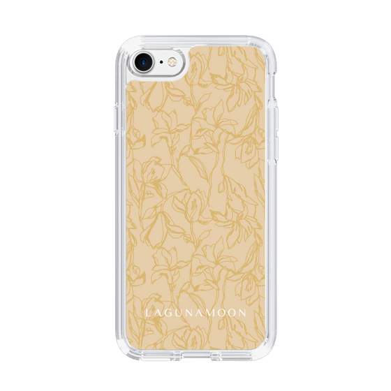 Slim Protection Case［ LAGUNAMOON - FlowerPattern - Yellow ］