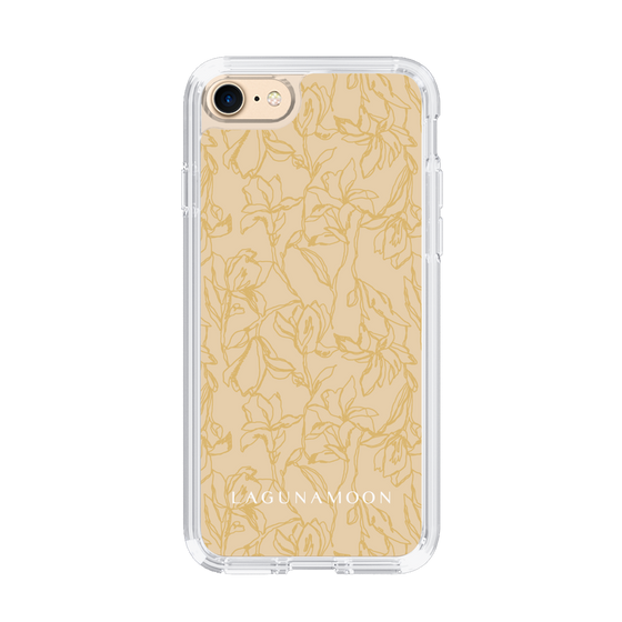 Slim Protection Case［ LAGUNAMOON - FlowerPattern - Yellow ］