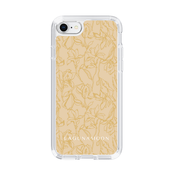Slim Protection Case［ LAGUNAMOON - FlowerPattern - Yellow ］