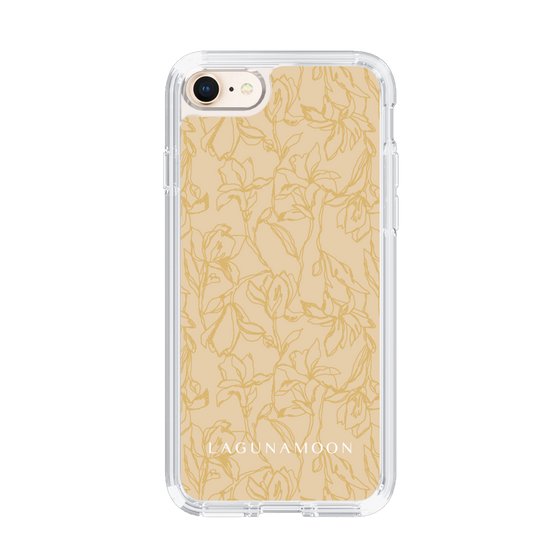 Slim Protection Case［ LAGUNAMOON - FlowerPattern - Yellow ］