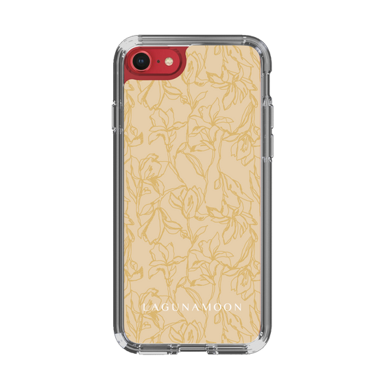 Slim Protection Case［ LAGUNAMOON - FlowerPattern - Yellow ］