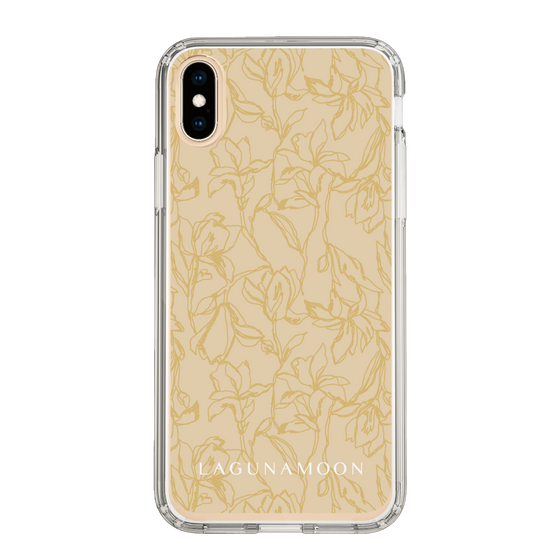 Slim Protection Case［ LAGUNAMOON - FlowerPattern - Yellow ］