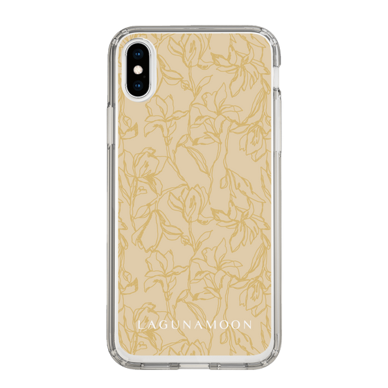 Slim Protection Case［ LAGUNAMOON - FlowerPattern - Yellow ］