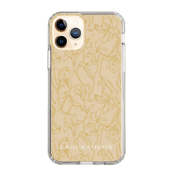 Slim Protection Case［ LAGUNAMOON - FlowerPattern - Yellow ］