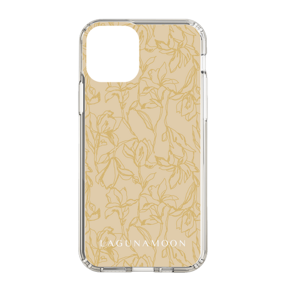 Slim Protection Case［ LAGUNAMOON - FlowerPattern - Yellow ］