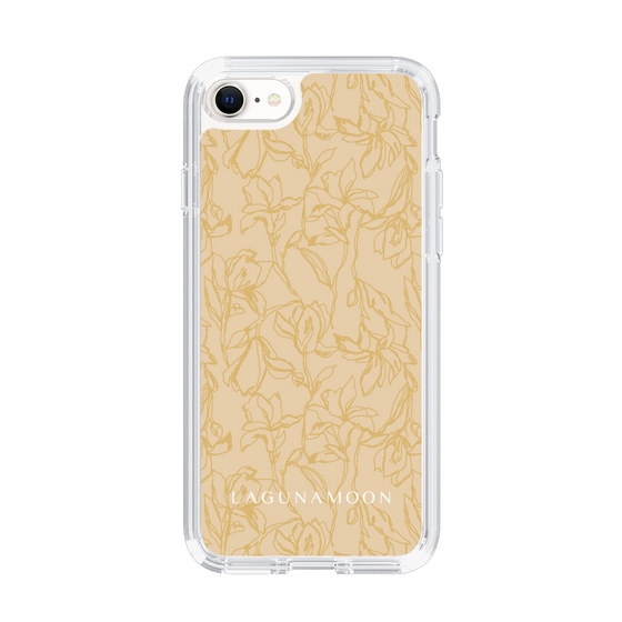 Slim Protection Case［ LAGUNAMOON - FlowerPattern - Yellow ］
